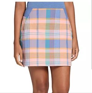 Walter Hagen Colorful Plaid Mini Skort Size Small
